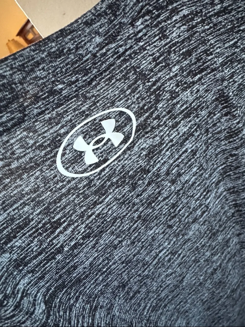 Under Armour Black/Gray Heather Women's Muscle Tank - Picture 4 of 5